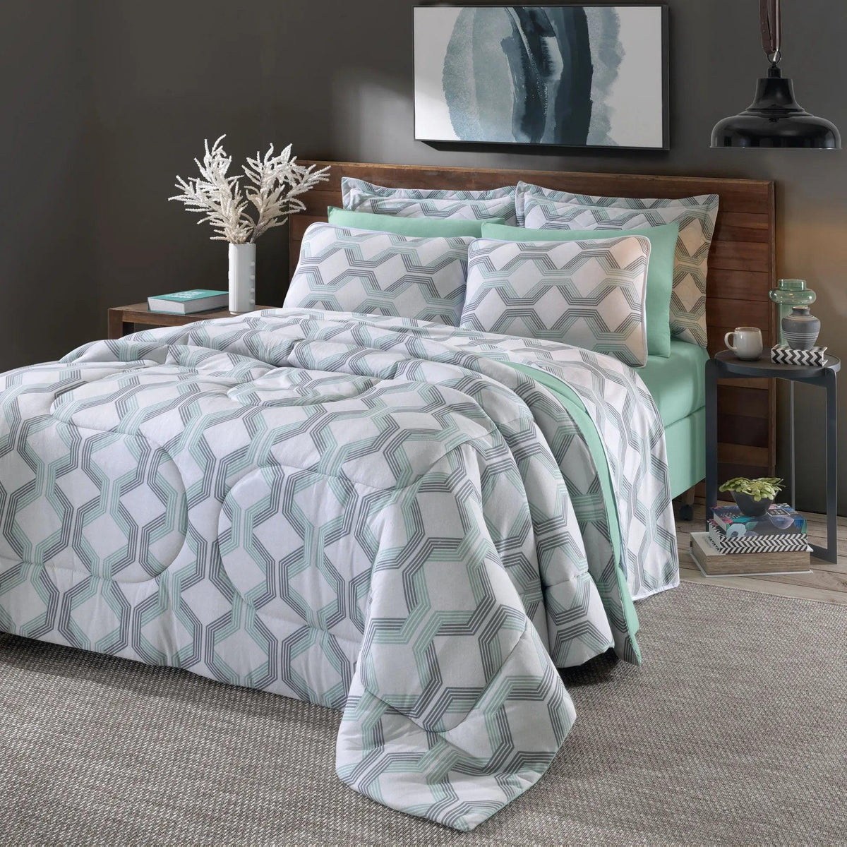 Edredom Casal Microfibra 400 Fios Estampado Dupla Face - Avulso SORTIDO