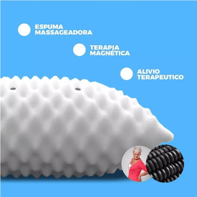 Kit 2 Travesseiros Magnéticos - Fibra de Bambu - Espuma Lenta de Memória