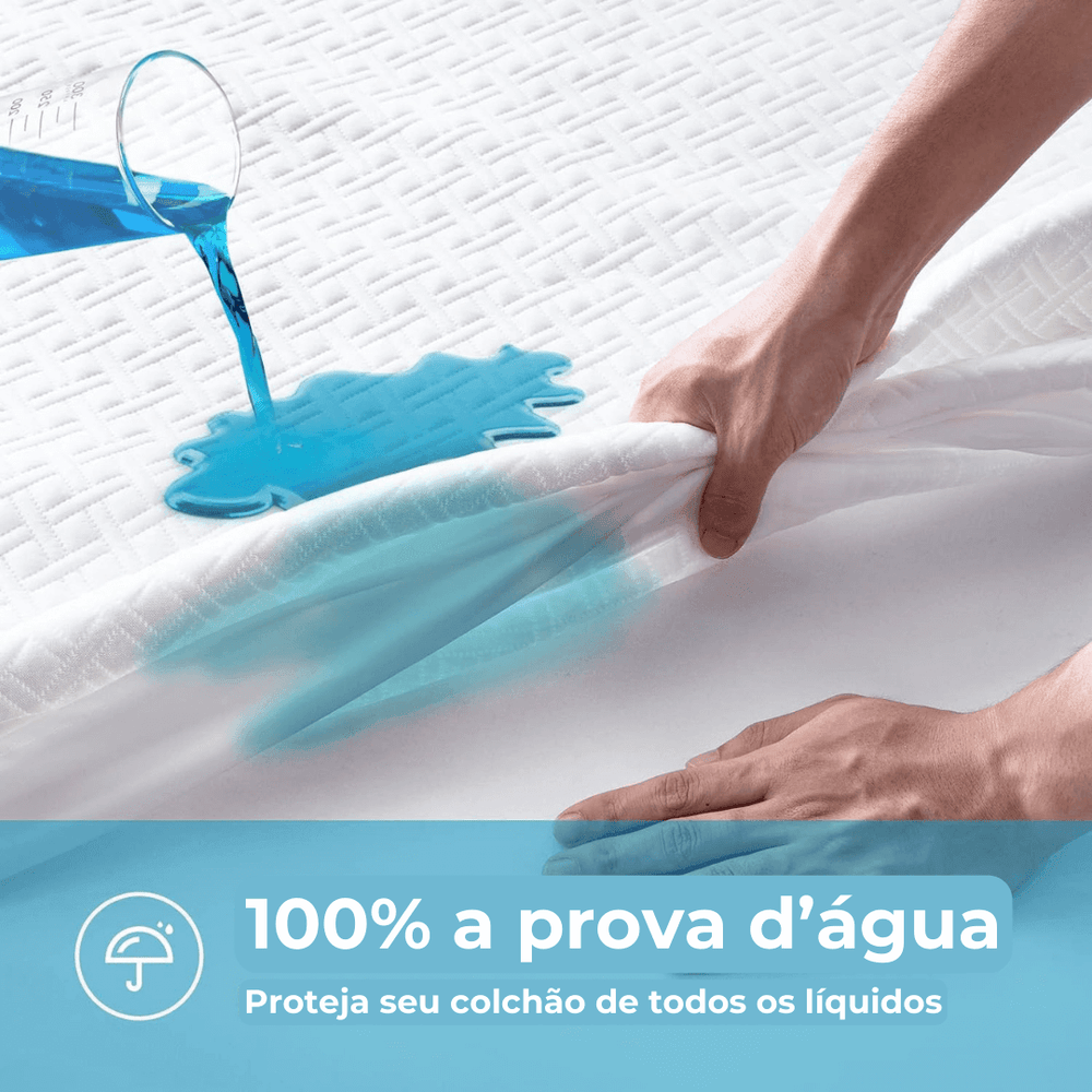 COMPRE 1 LEVE 2 - Protetor de Colchão Lavin + Brinde - Anti Rasgo - Impermeável - 100% algodão