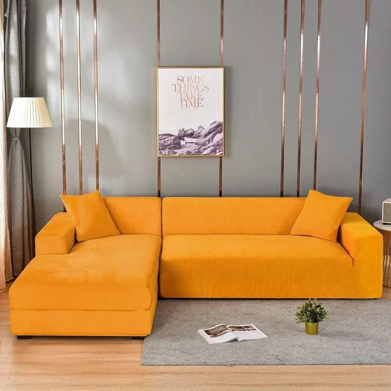 Capas de Sofás Veludo - Ajustável Para Todos Modelos e Tamanhos