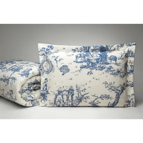 Edredom Rainha - Kit 7 Peças - Conjunto Tipo Porcelana -  Algodão 1000 fios