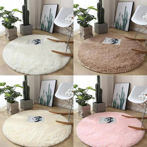 Tapete Felpudo Redondo Antiderrapante Fluffy Lavin Decor