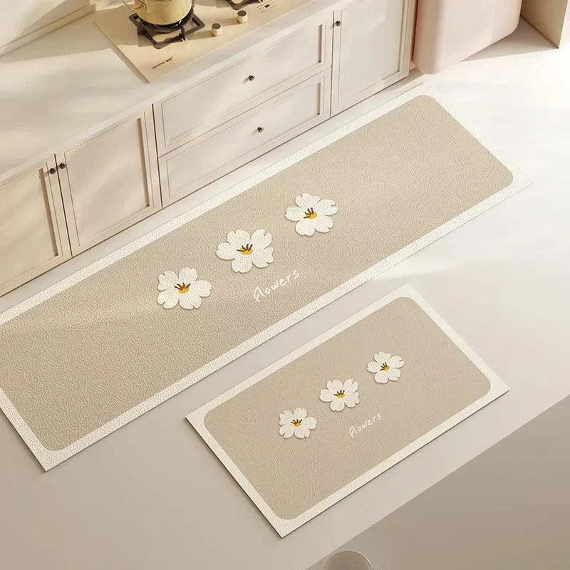 Tapete Minimalista para Cozinha Impermeável Antiderrapante Lavin Decor